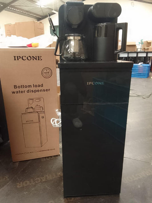 Black Ipcone A1C Hot & Cold Bottom Load Water Dispenser | - Elegant Households KE