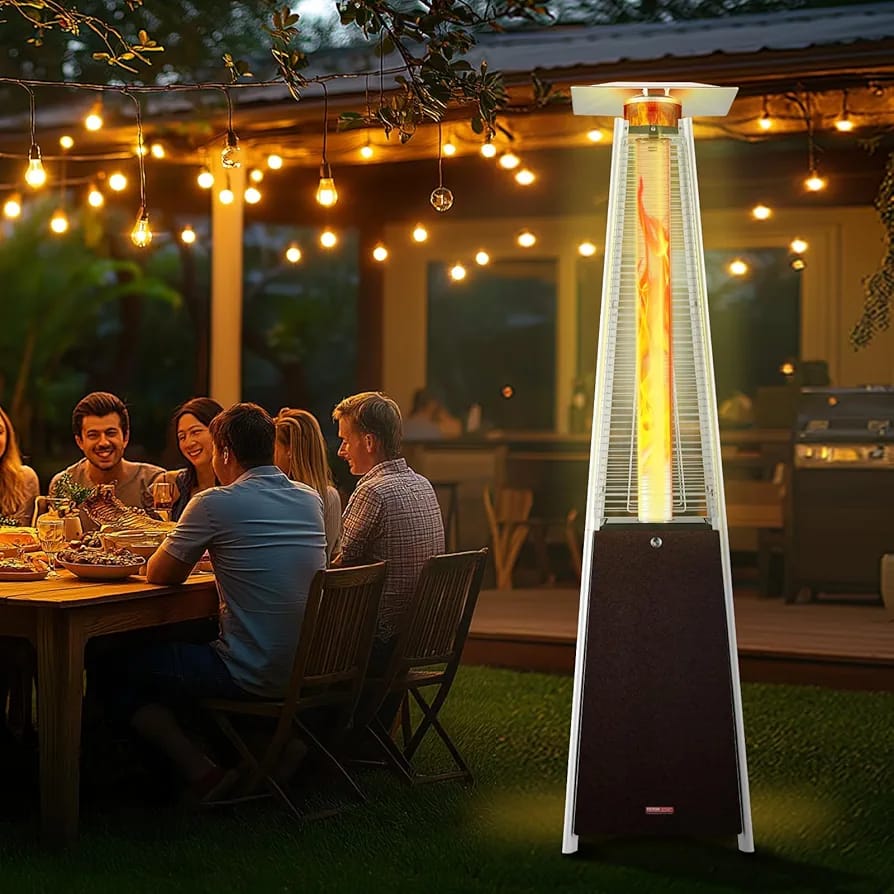 Black ( Iron) Pyramid Patio Heater | - Elegant Households KE