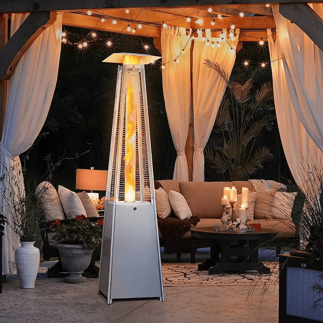 Black ( Iron) Pyramid Patio Heater | - Elegant Households KE