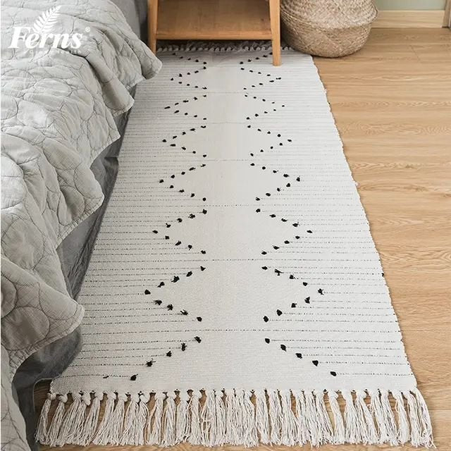 Bohemian Geometric Rugs with Tassle | - Elegant Households KE