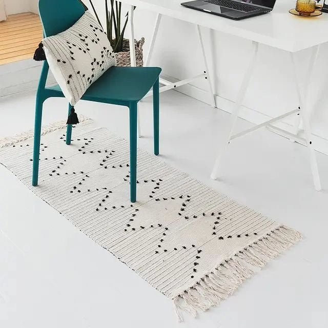 Bohemian Geometric Rugs with Tassle | - Elegant Households KE