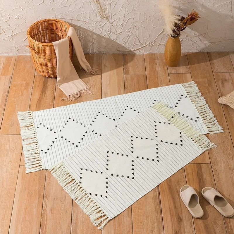 Bohemian Geometric Rugs with Tassle | - Elegant Households KE