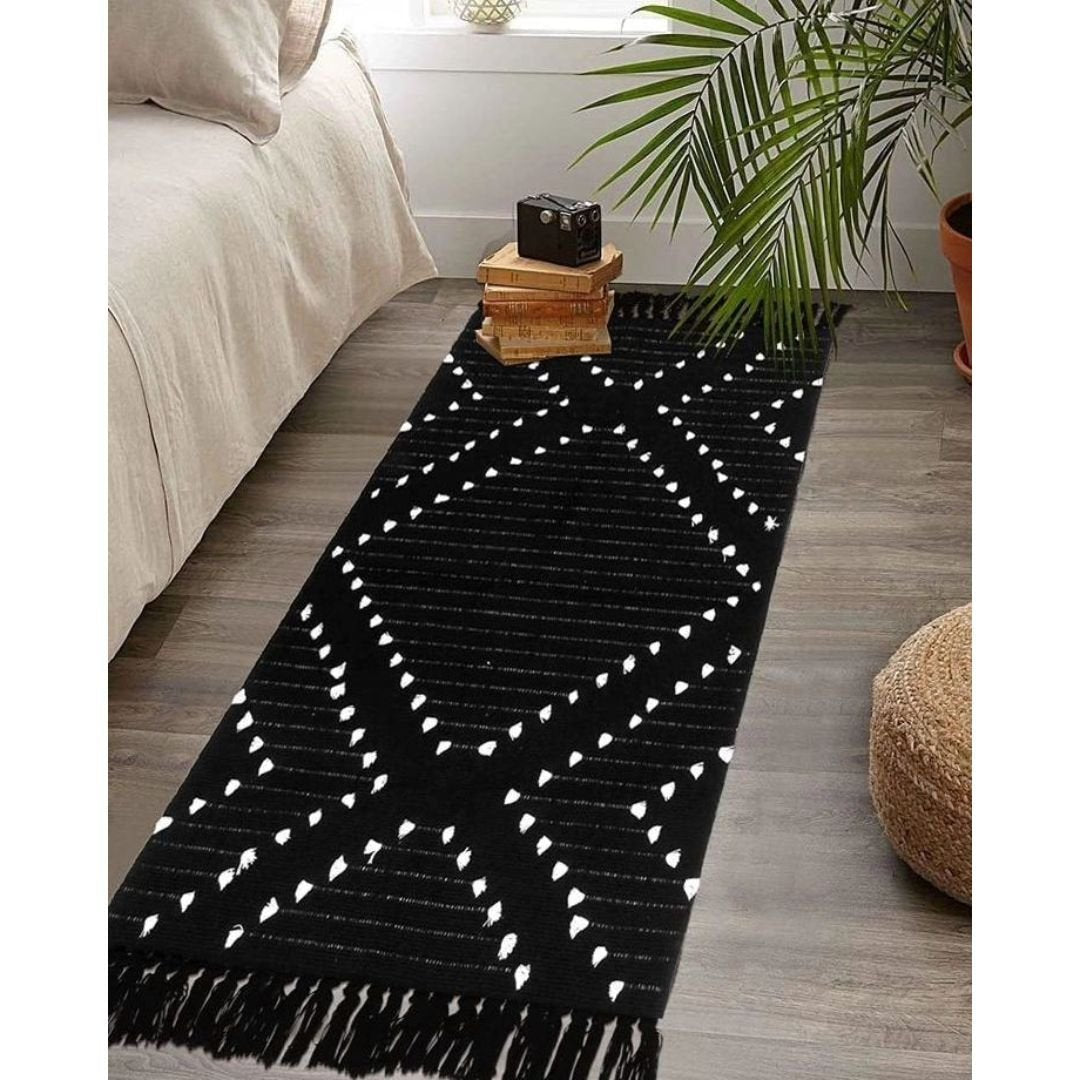 Bohemian Geometric Rugs with Tassles | - Elegant Households KE