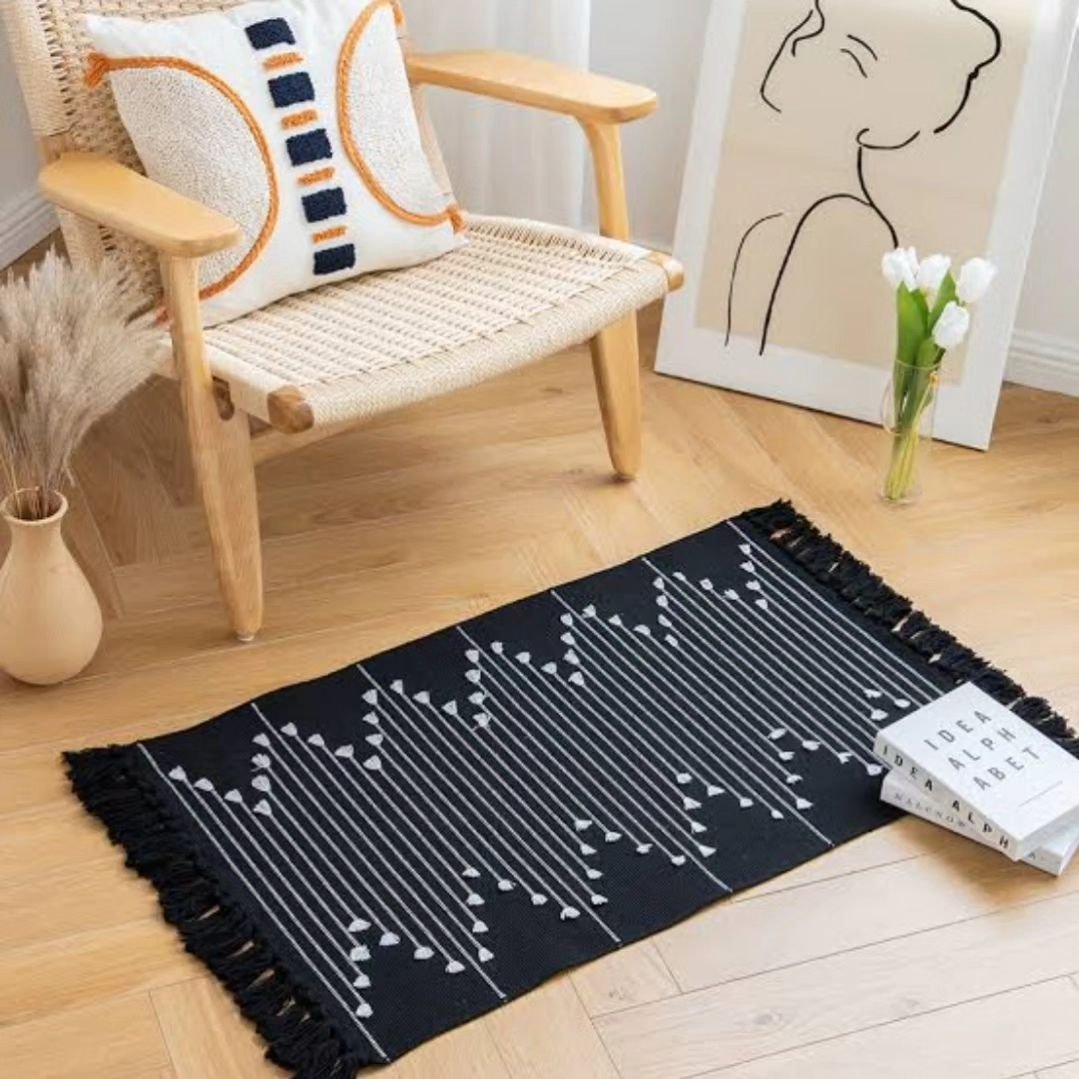 Bohemian Geometric Rugs with Tassles | - Elegant Households KE