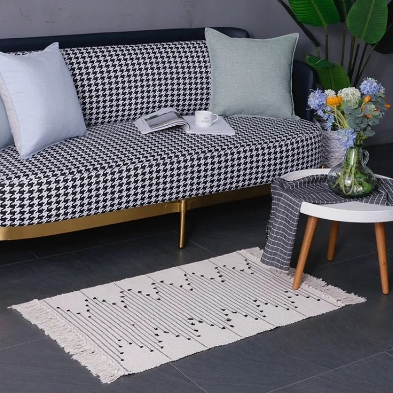 Bohemian Geometric Rugs with Tassles | - Elegant Households KE