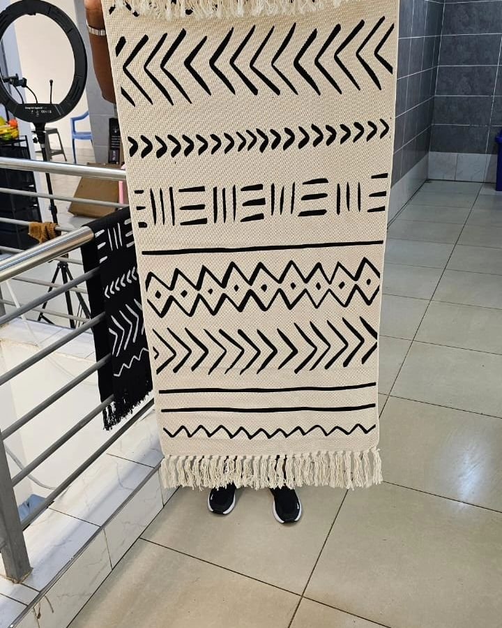 Bohemian Geometric Rugs with Tassles | - Elegant Households KE