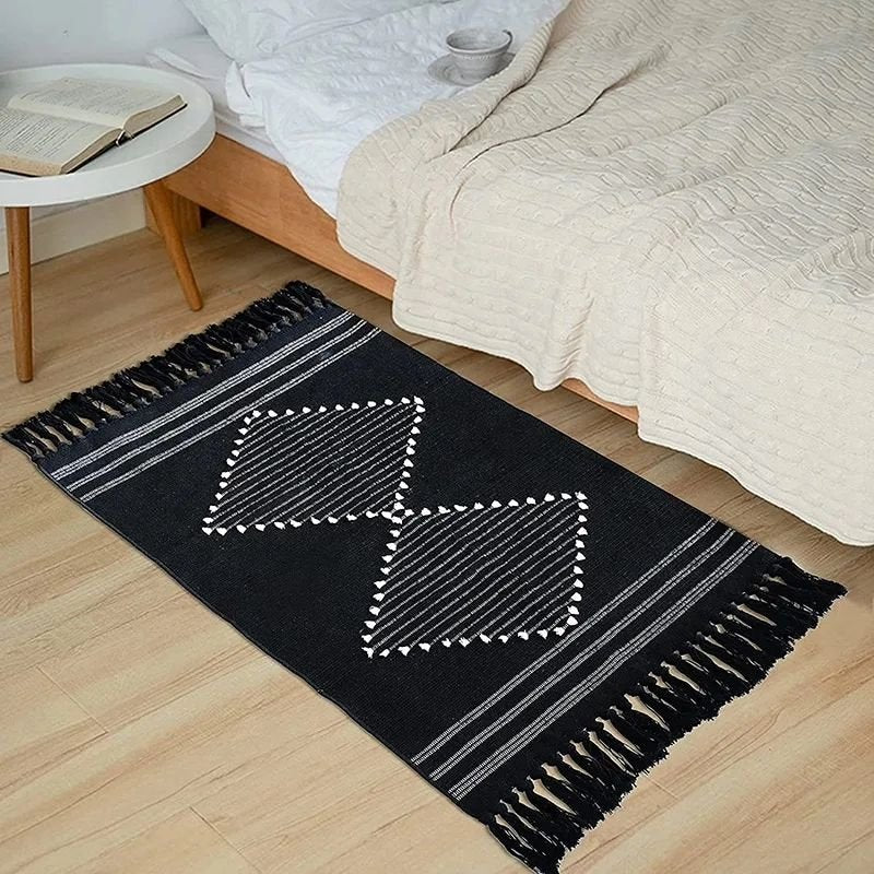 Bohemian Geometric Rugs with Tassles | - Elegant Households KE