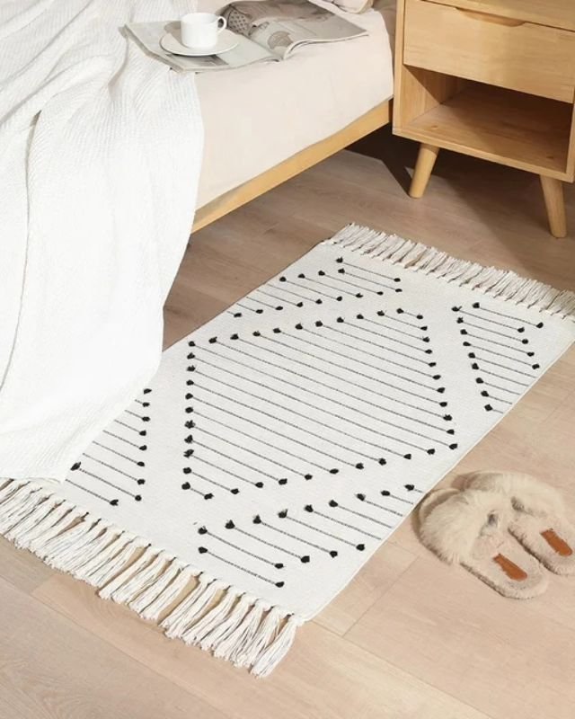Bohemian Geometric Rugs with Tassles | - Elegant Households KE