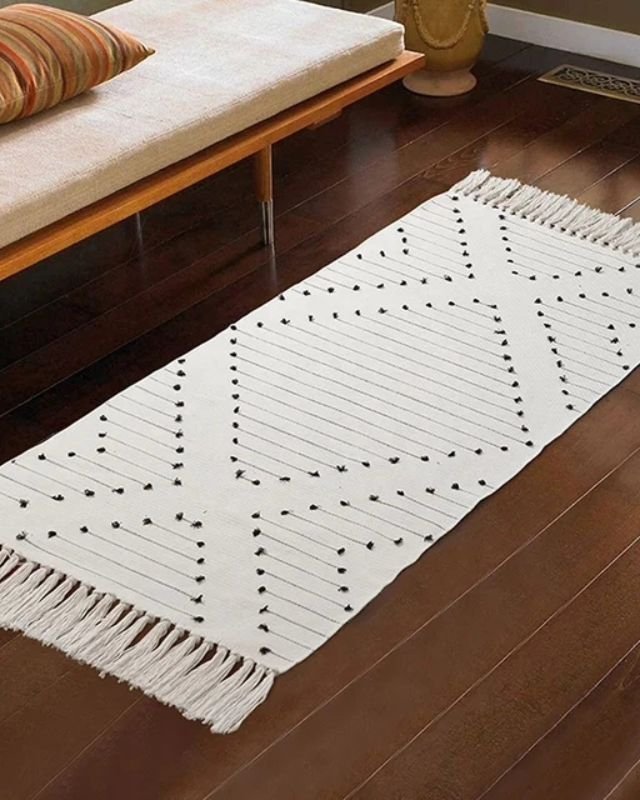 Bohemian Geometric Rugs with Tassles | - Elegant Households KE