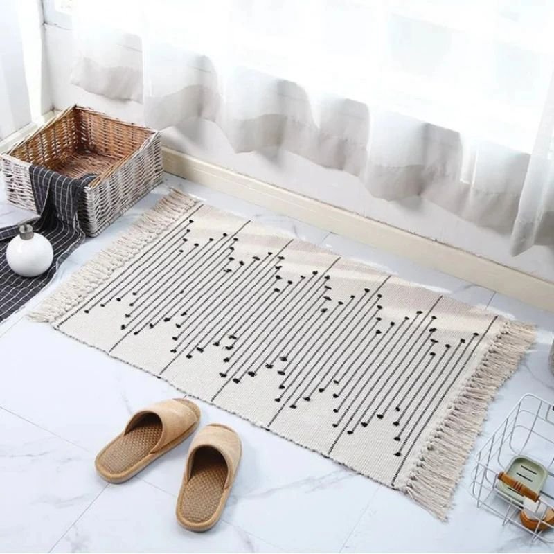 Bohemian Geometric Rugs with Tassles | - Elegant Households KE