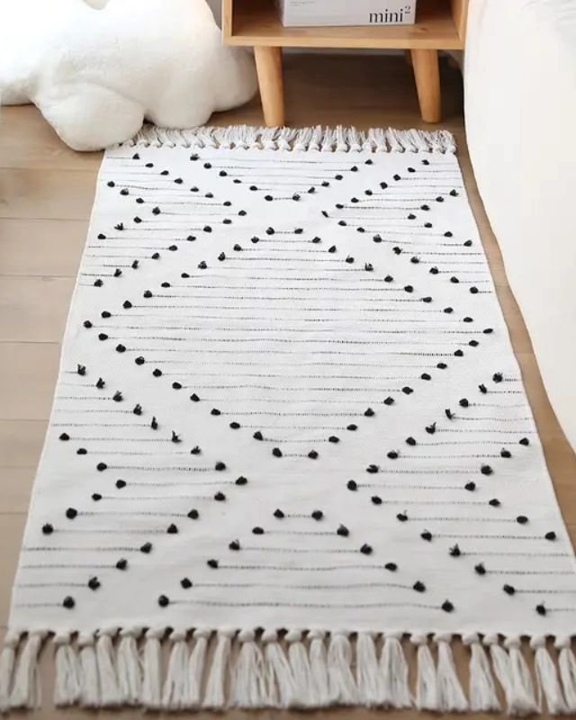 Bohemian Geometric Rugs with Tassles | - Elegant Households KE