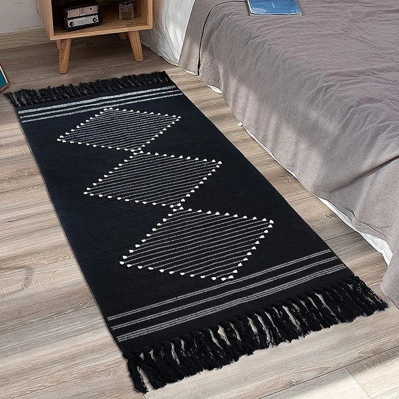 Bohemian Geometric Rugs with Tassles | - Elegant Households KE