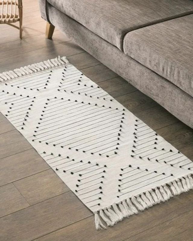 Bohemian Geometric Rugs with Tassles | - Elegant Households KE