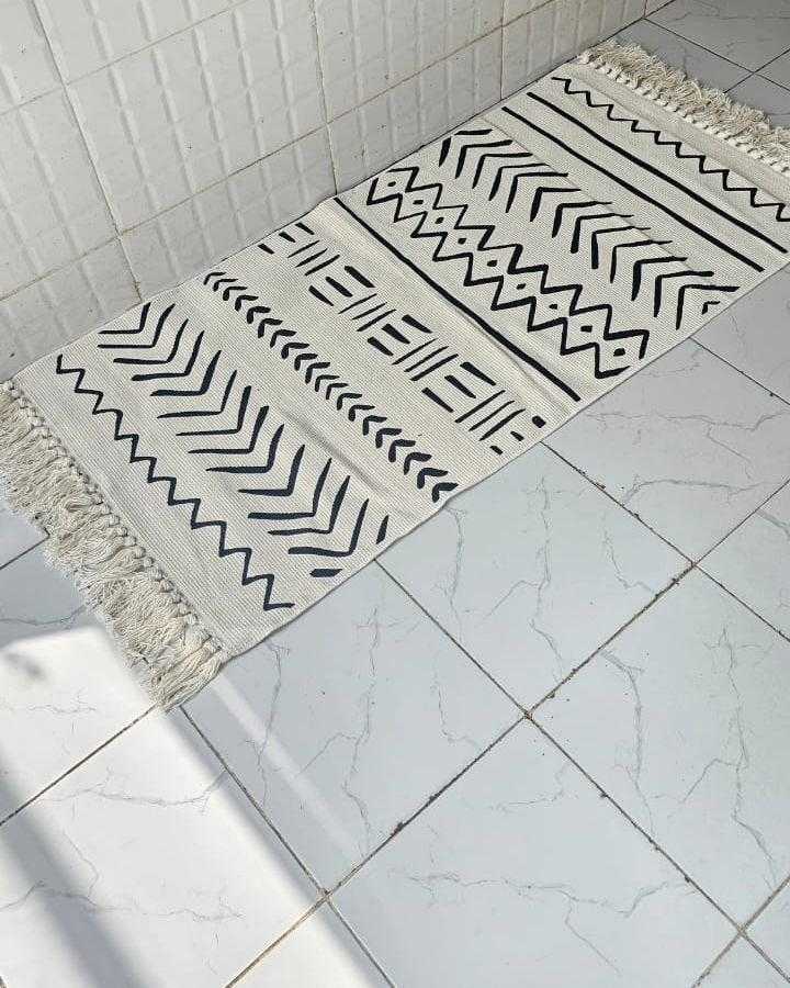 Bohemian Geometric Rugs with Tassles | - Elegant Households KE