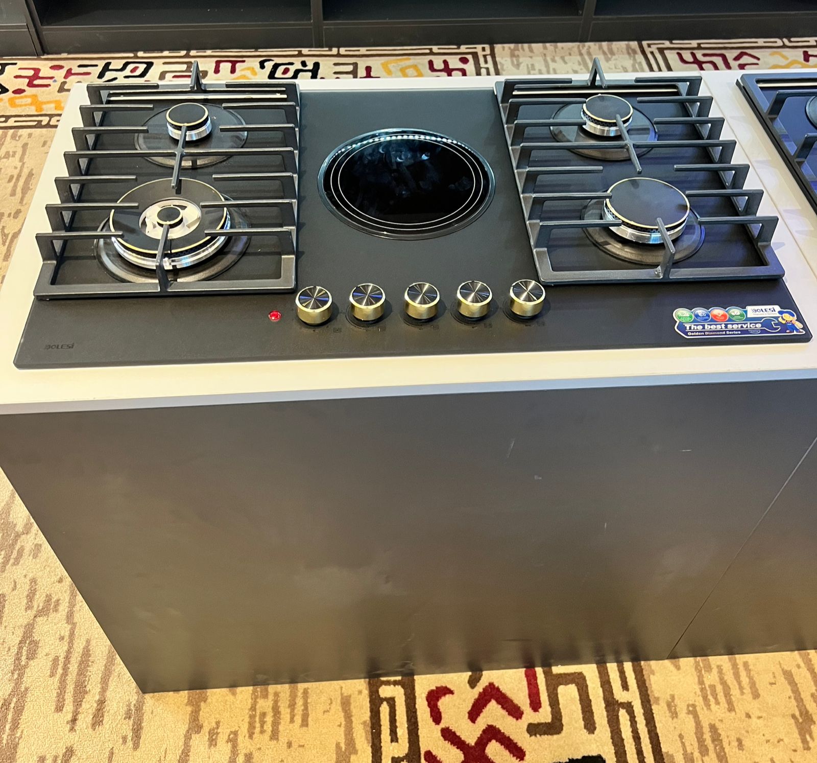 Bolesi 4 Gas + 1 Ceramic Built - in Hob Kenya – Golden Diamond | - Elegant Households KE
