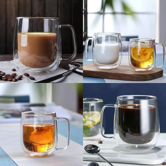 Borosilicate Double Walled Mug | - Elegant Households KE