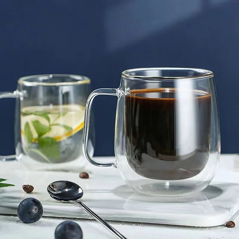 Borosilicate Double Walled mug | - Elegant Households KE
