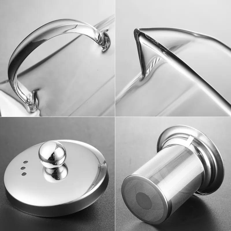 Borosilicate Glass Tea Pot with Infuser | - Elegant Households KE