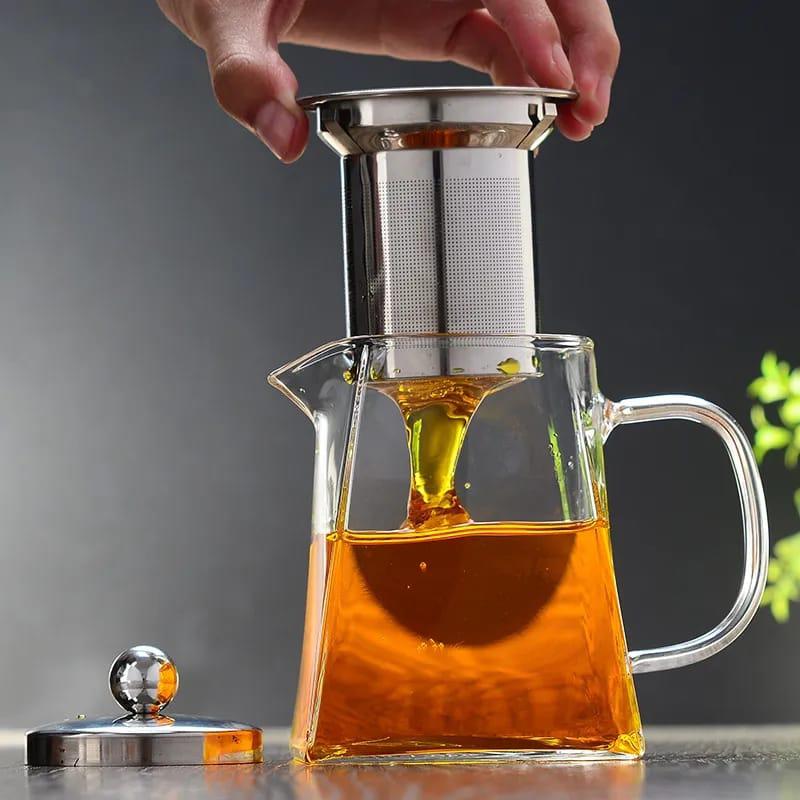Borosilicate Glass Tea Pot with Infuser | - Elegant Households KE