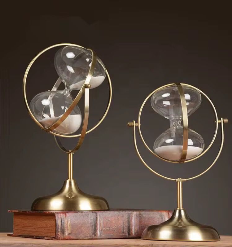 Brass Vintage Hourglass Sand Timer | - Elegant Households KE