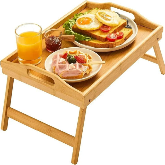 Breakfast in Bed Foldable Bamboo Tray | - Elegant Households KE