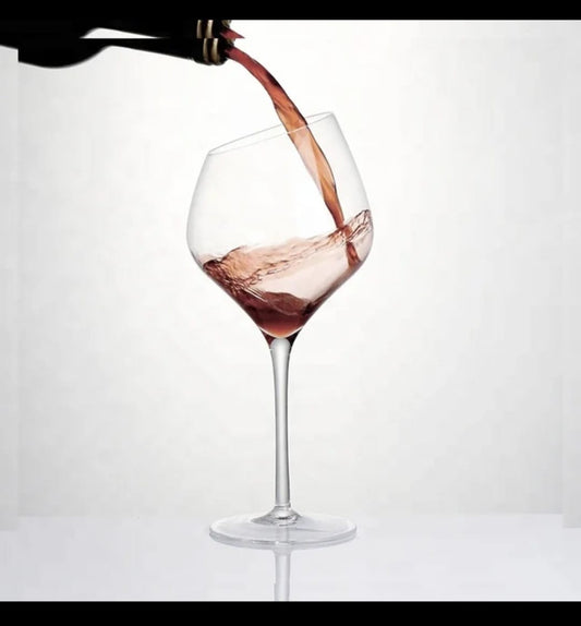 Burgundy Crystal Wine Glass | - Elegant Households KE