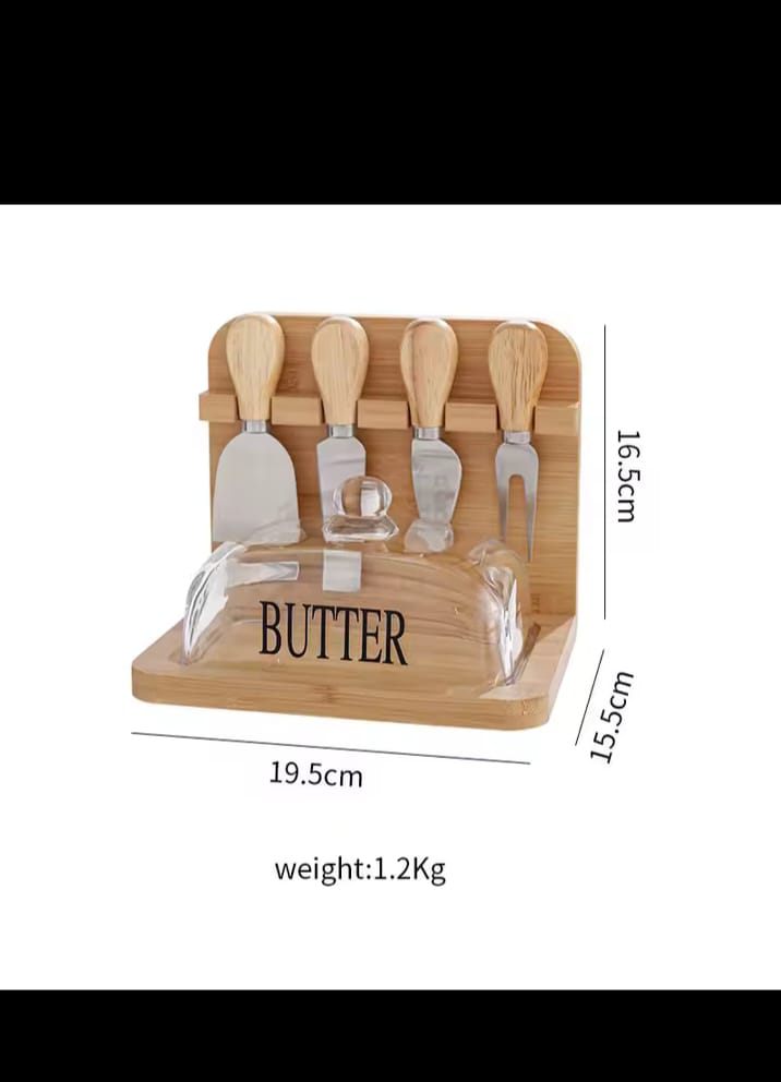 Butter Tray Set with Built - in Knives | - Elegant Households KE
