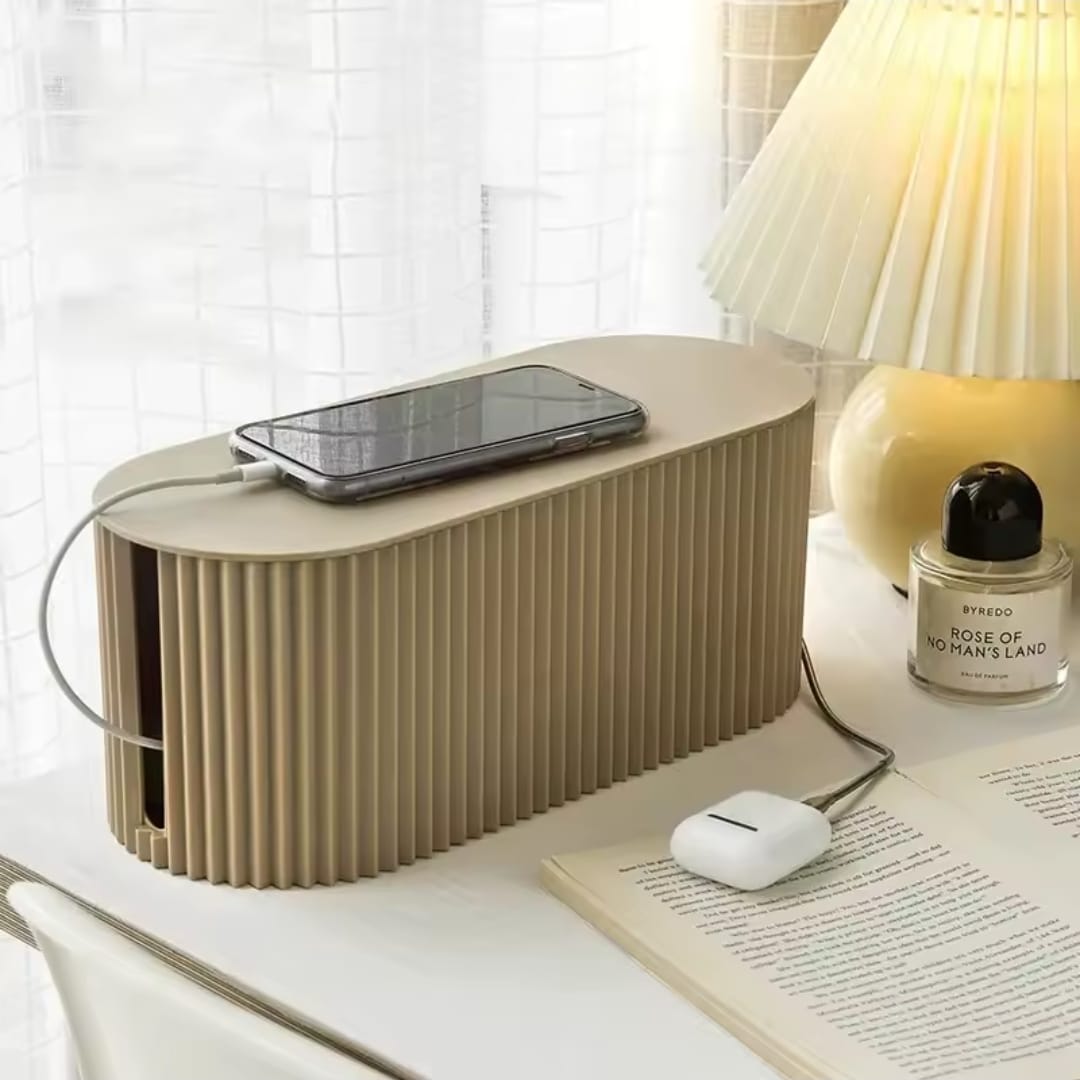 Cable Storage Box – Modern Cable Organizer for Home & Office | - Elegant Households KE