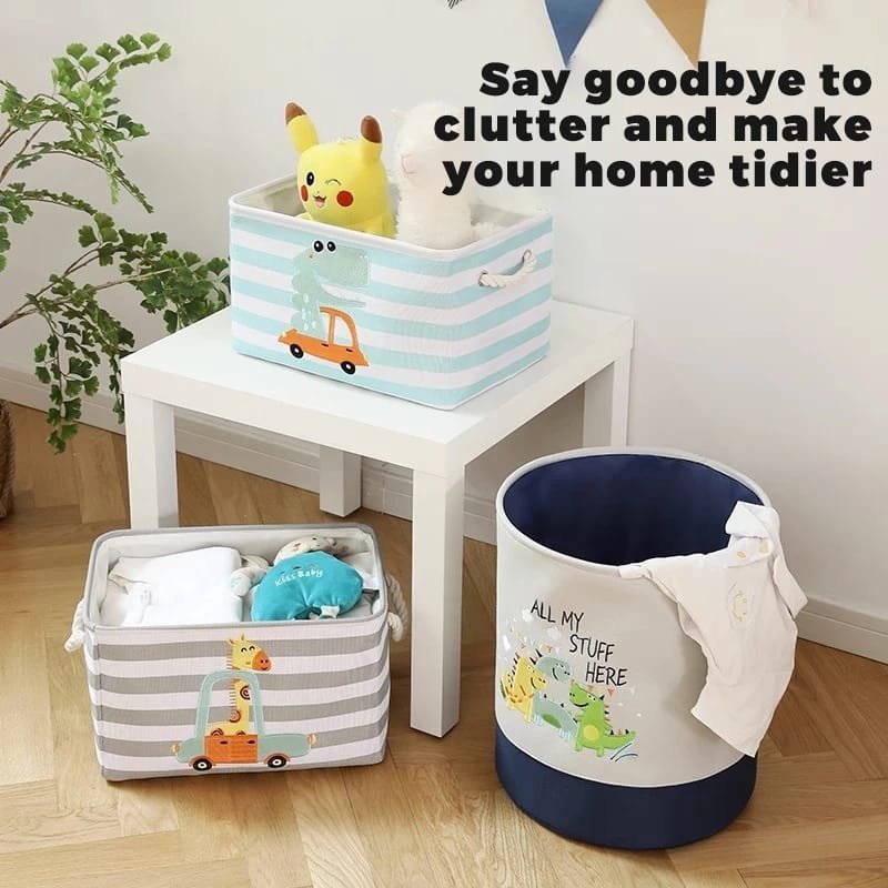Canvas storage basket | - Elegant Households KE