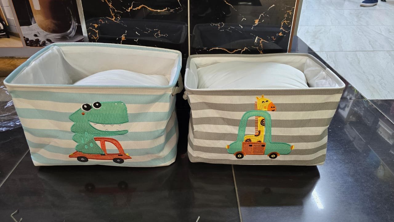 Canvas storage basket | - Elegant Households KE