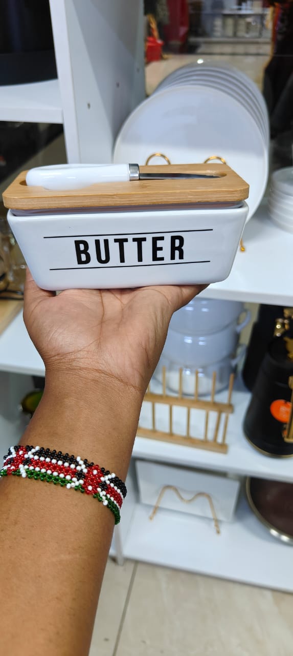 Ceramic butter dish | - Elegant Households KE