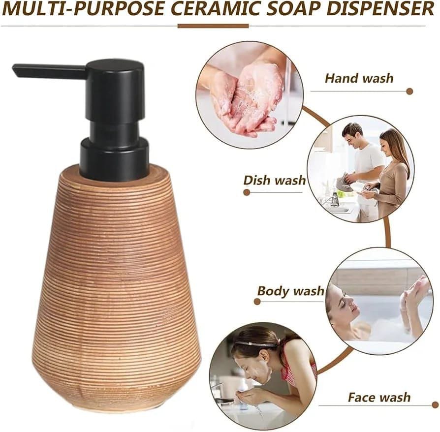 Ceramic soap dispenser | - Elegant Households KE