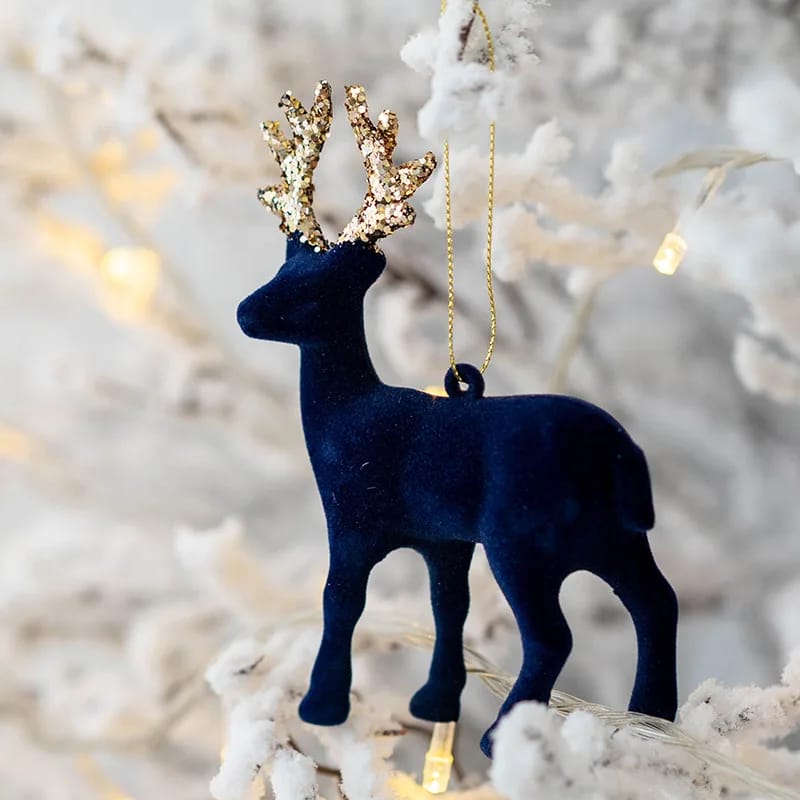 Christmas Elk Decoration Christmas Deer Plastic Hanging Decorations | - Elegant Households KE