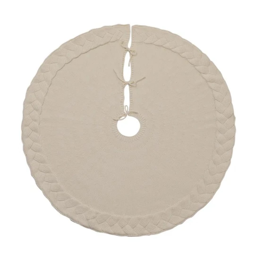 Christmas Knitted Tree Skirt | - Elegant Households KE