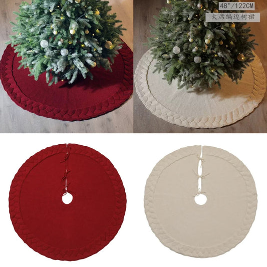Christmas Knitted Tree Skirt | - Elegant Households KE