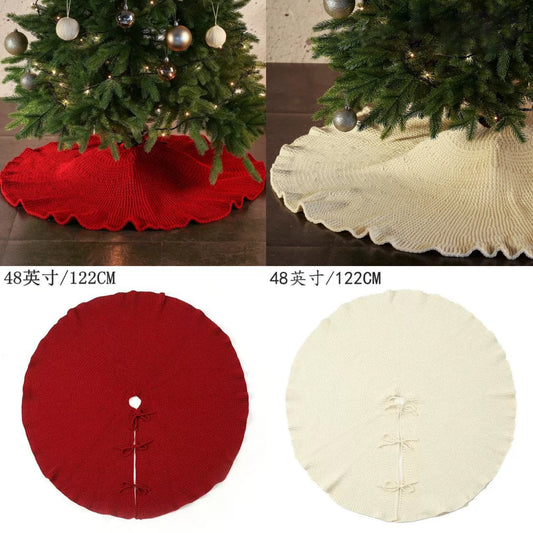Christmas Knitted Tree Skirt | - Elegant Households KE