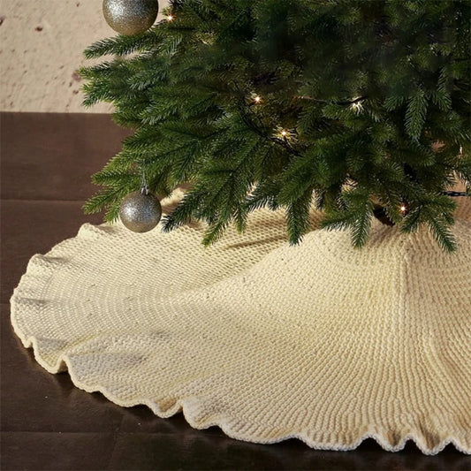 Christmas Knitted Tree Skirt | - Elegant Households KE