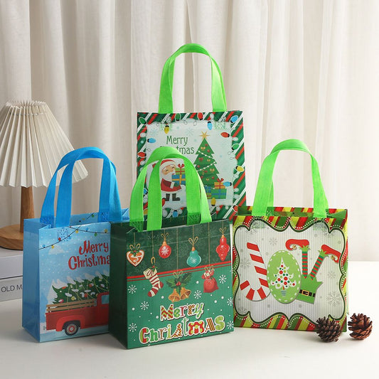 Christmas Kraft Paper Gift Bags | - Elegant Households KE