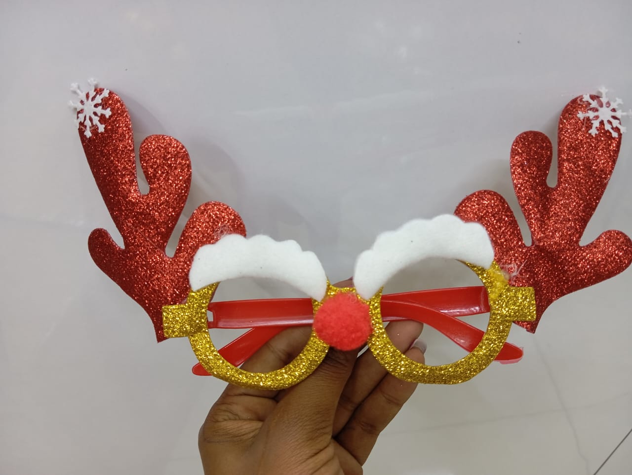 Christmas lensless glasses . | - Elegant Households KE