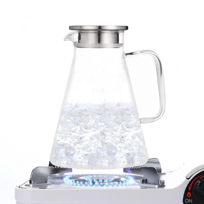 Cold/hot water, ice tea , wine ,coffee, milk, juice beverage glass pitcher  | - Elegant Households KE