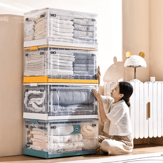 Collapsable Clear Organizing Bucket | - Elegant Households KE