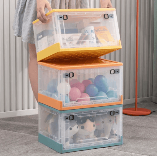 Collapsable Clear Organizing Bucket | - Elegant Households KE
