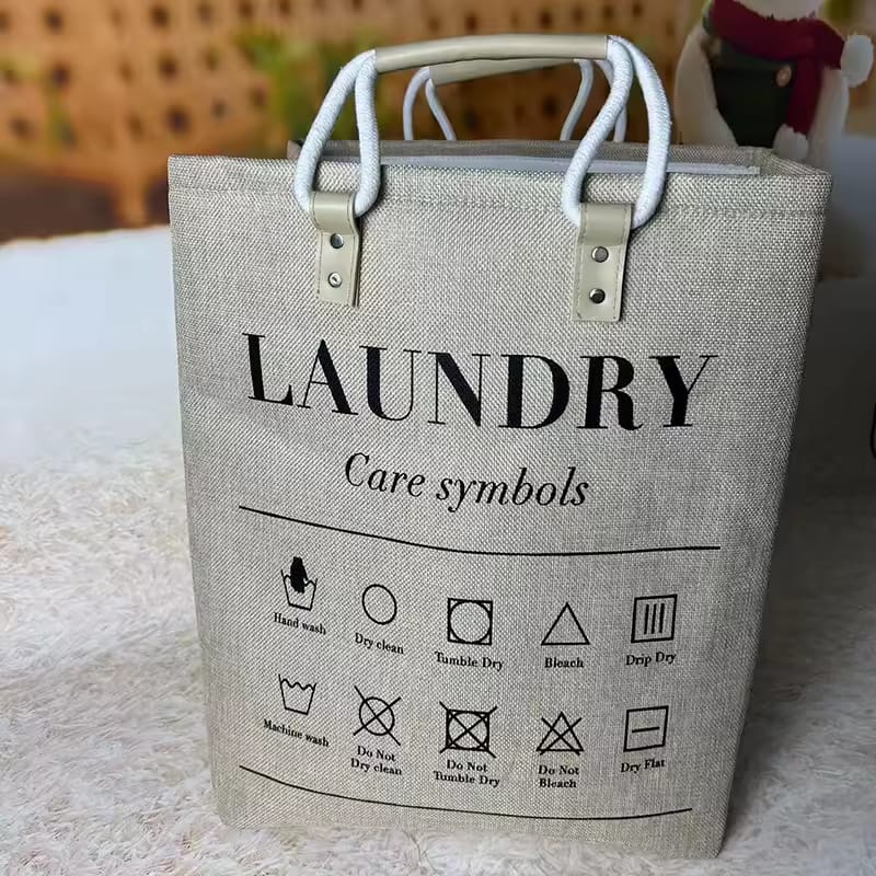 Collapsible large hamper laundry basket | - Elegant Households KE