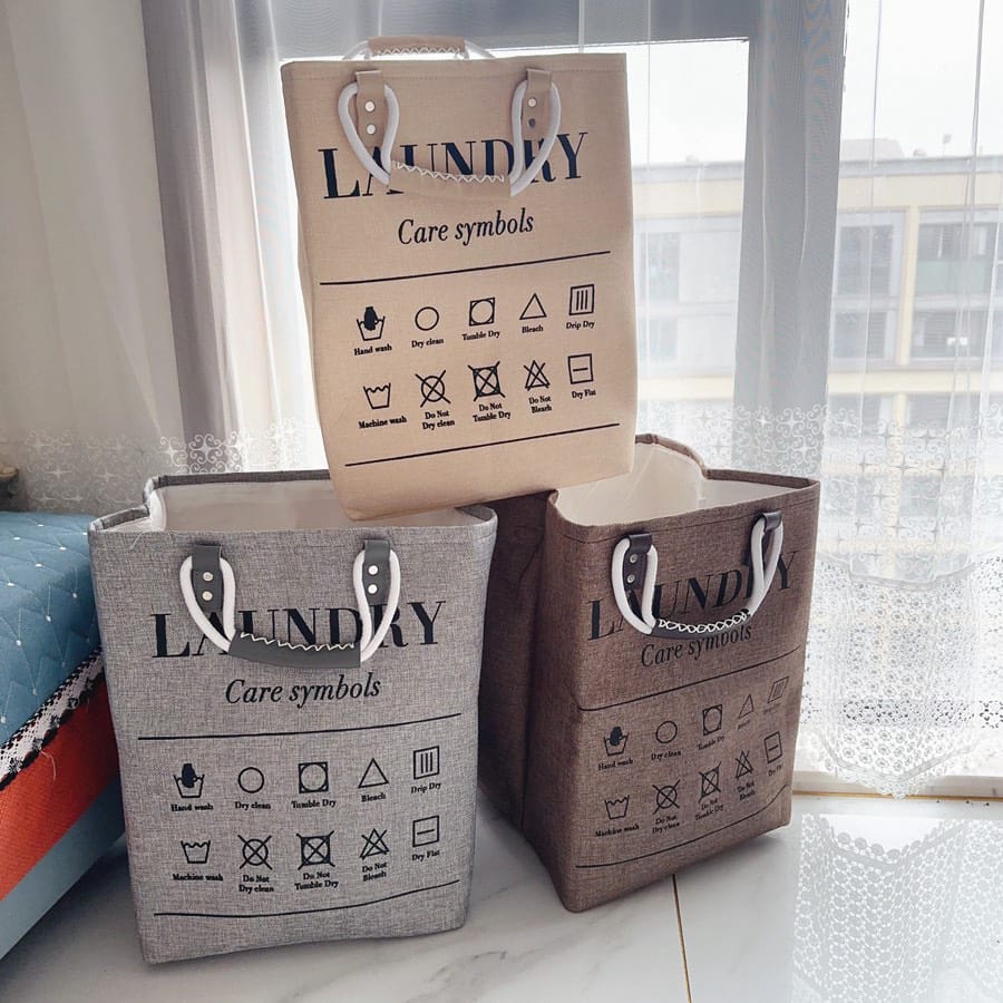 Collapsible large hamper laundry basket | - Elegant Households KE