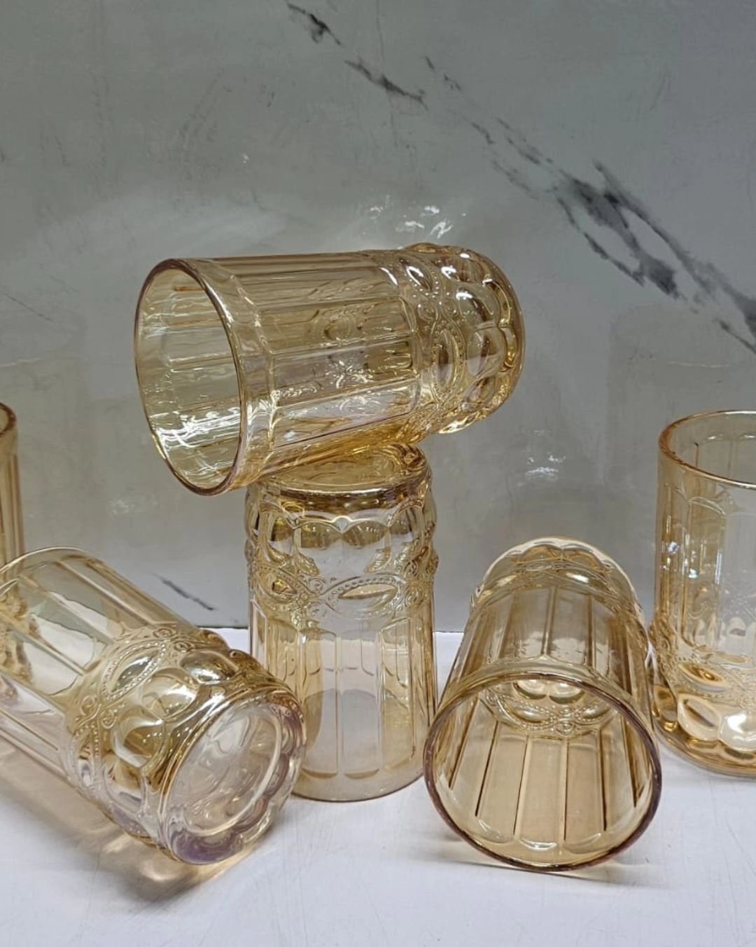 Colored Heavy Gauge Thick Glass | - Elegant Households KE