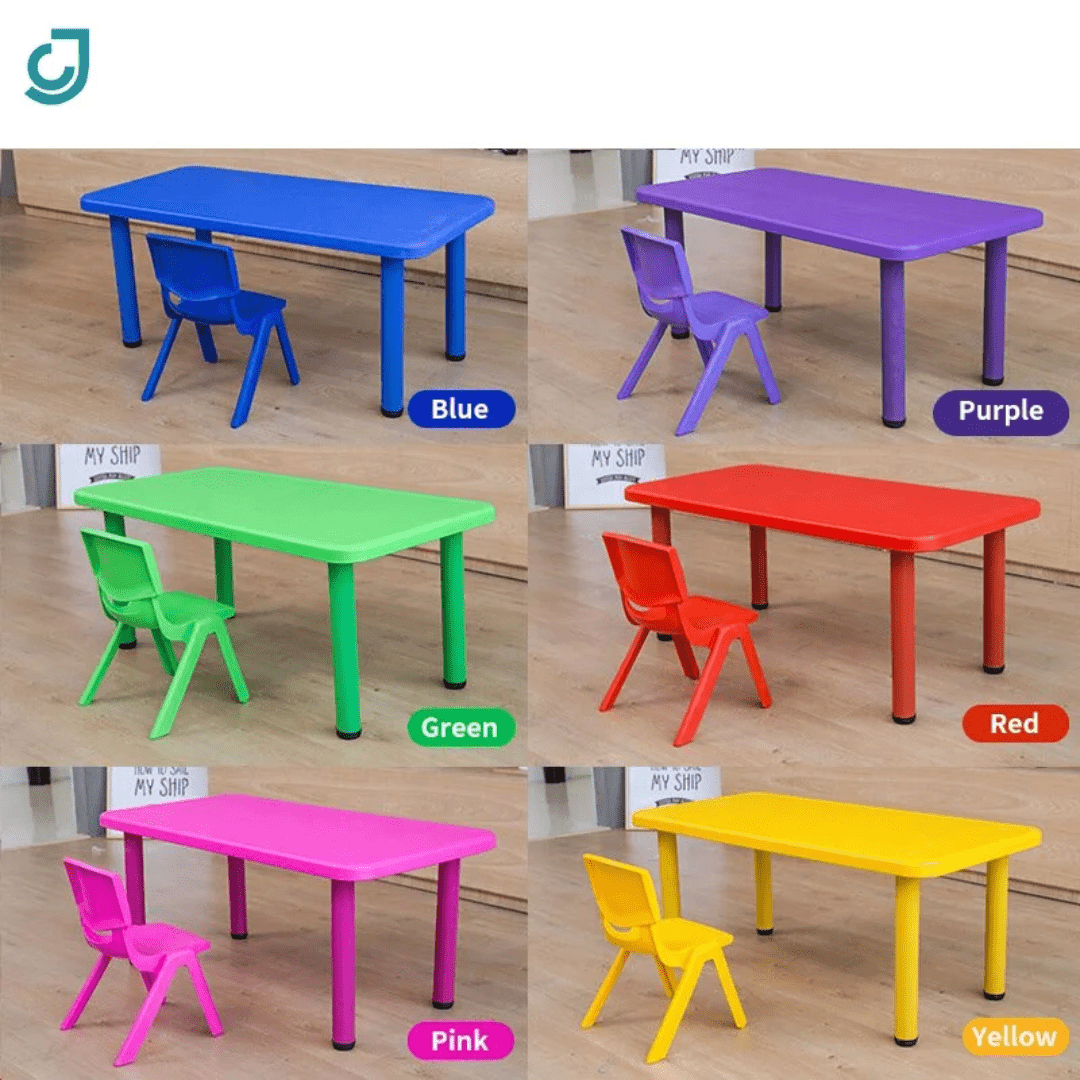 Colorful Kindergarten Plastic Chairs – Safe, Durable & Comfortable for Kids | - Elegant Households KE