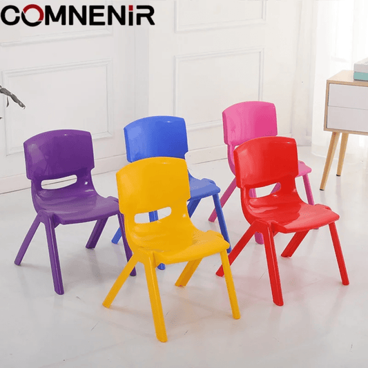 Colorful Kindergarten Plastic Chairs – Safe, Durable & Comfortable for Kids | - Elegant Households KE
