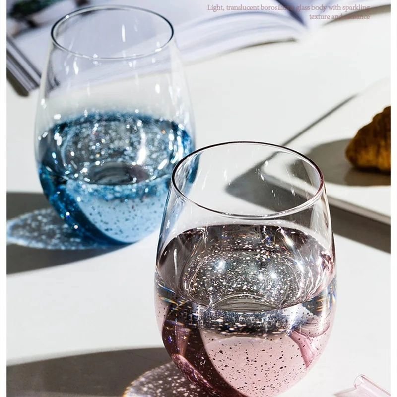 Colourful Stemless Wine Glasses Set | - Elegant Households KE