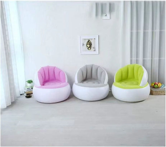 Comfortable Chair Pouf with Backrest Kids inflatable chair | - Elegant Households KE