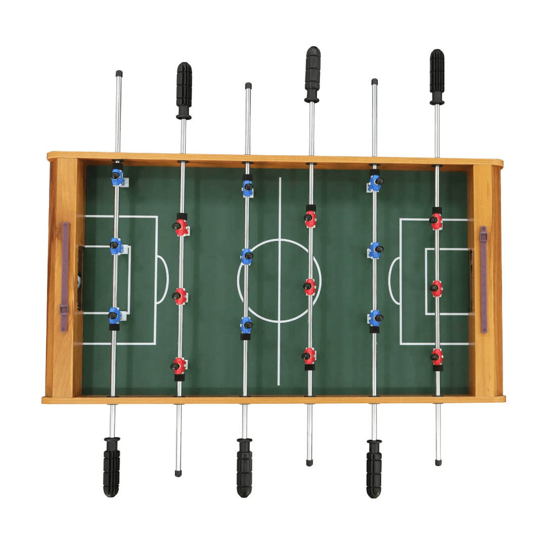 Compact Wooden Table Football Game for Kids and Family Play | - Elegant Households KE